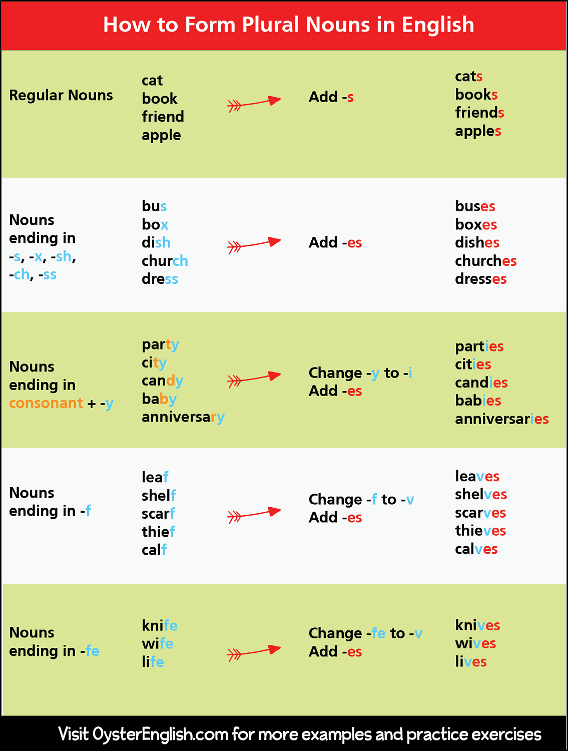 100 Singular Plural Nouns List Examples in Urdu or Hindi with PDF  Singular  and plural words Plurals Learn english vocabulary