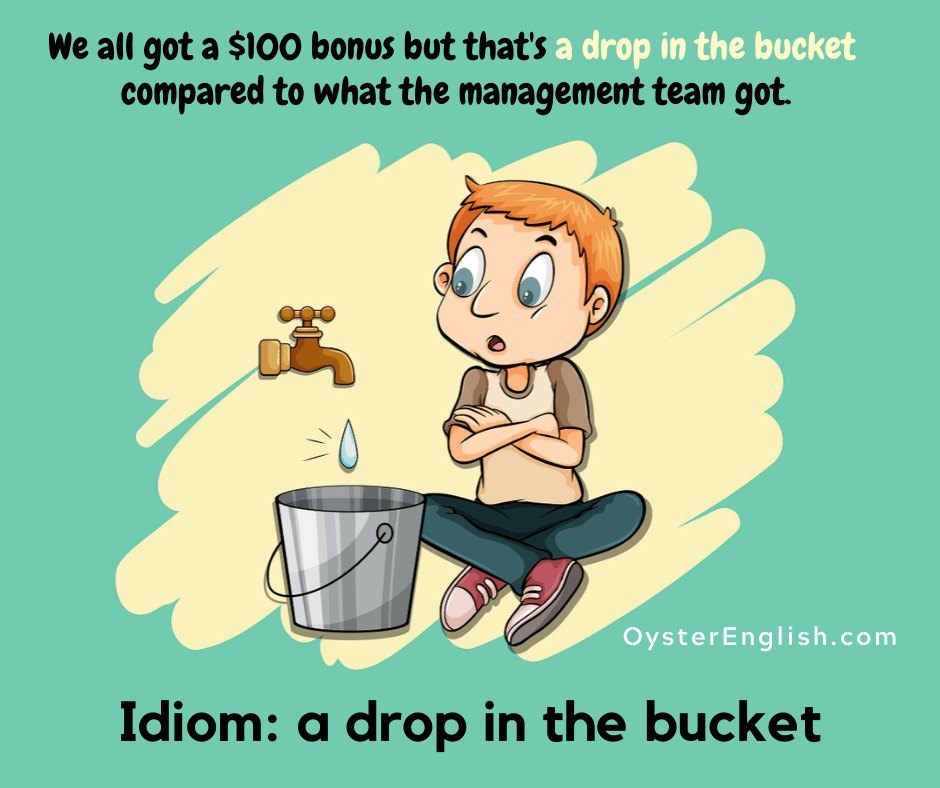 Idiom A Drop In The Bucket 