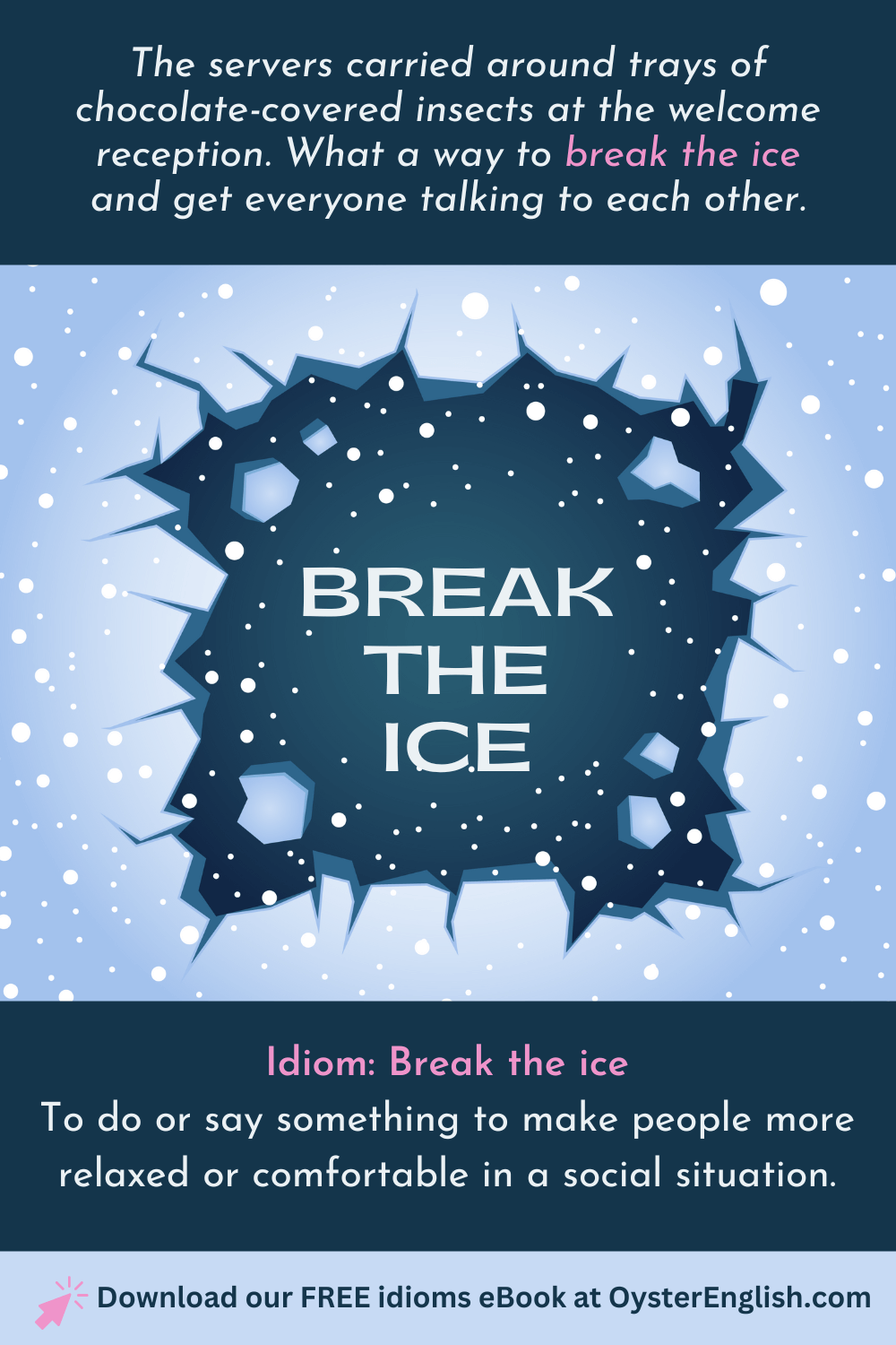 Break the Ice  Idioms, English idioms, Idioms and phrases