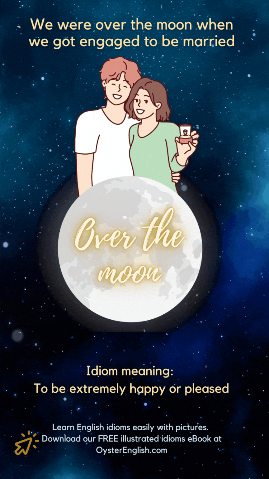 Idiom Meaning Over The Moon 