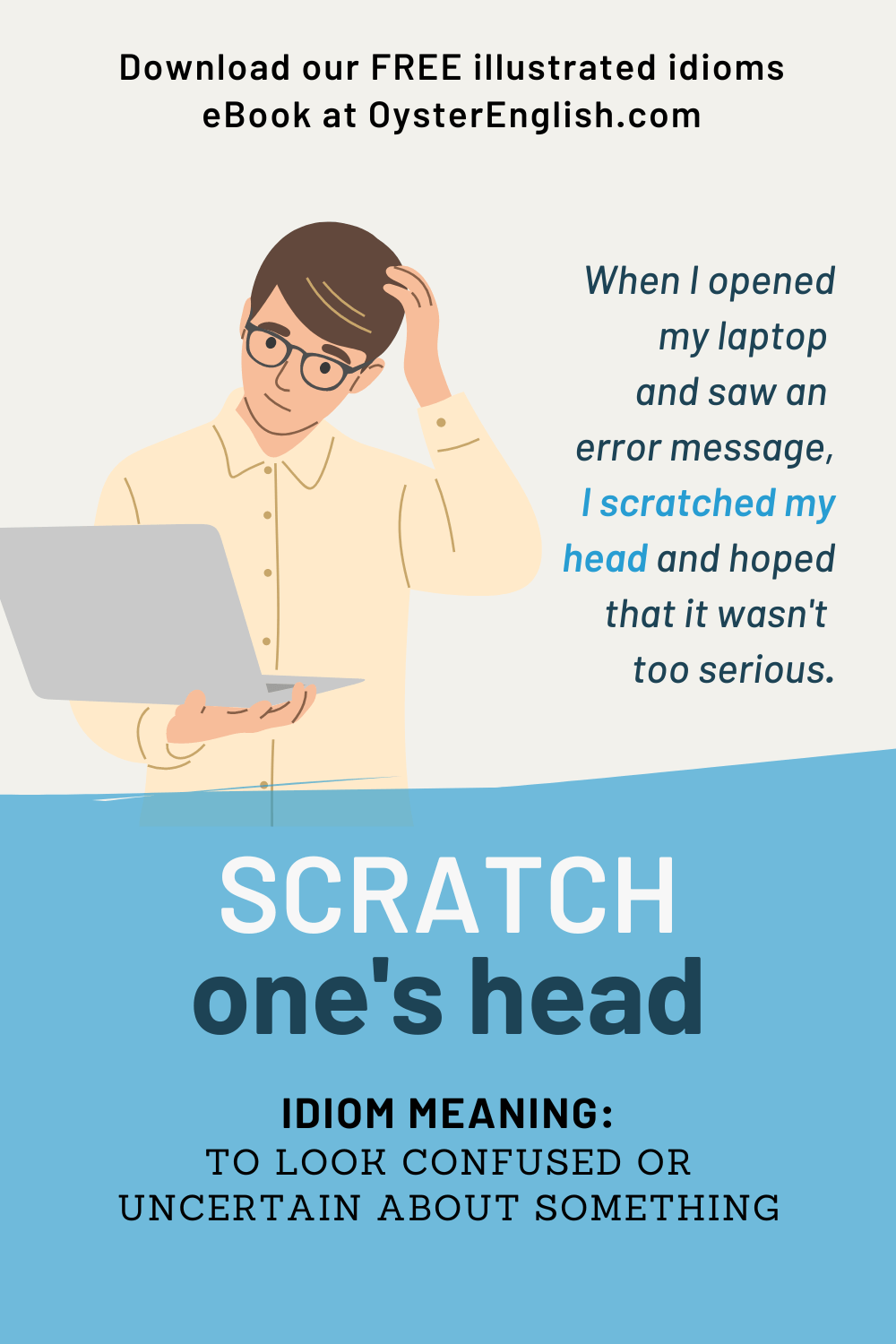 Idiom Scratch One s Head meaning Examples 