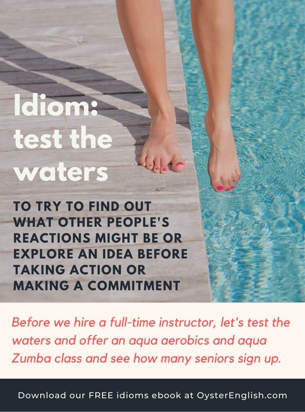 Idiom Test The Waters meaning Examples 