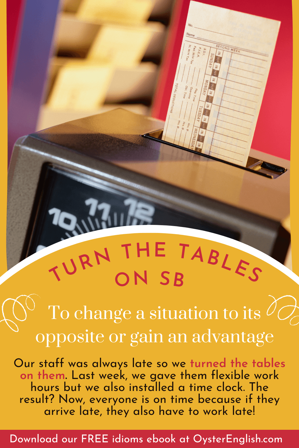 Idiom Turn The Tables meaning Examples 