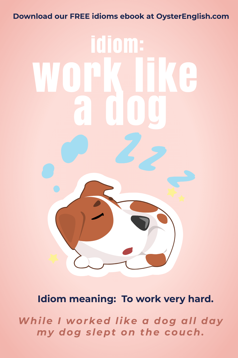 Idiom: Work like a dog (meaning & examples)