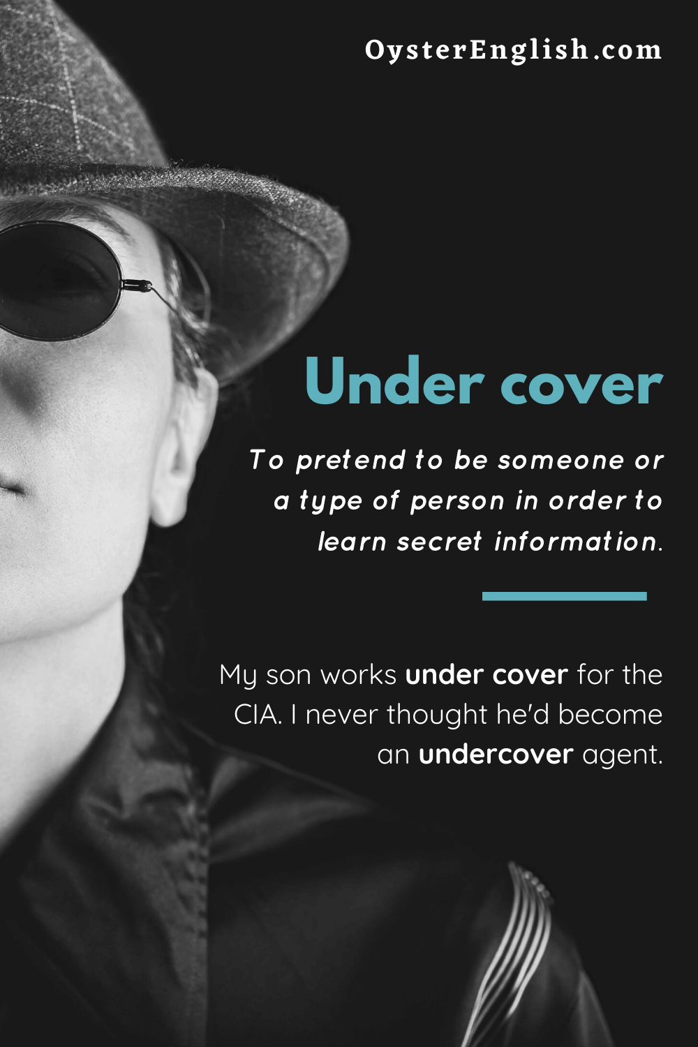 go-or-work-under-cover-meaning-examples